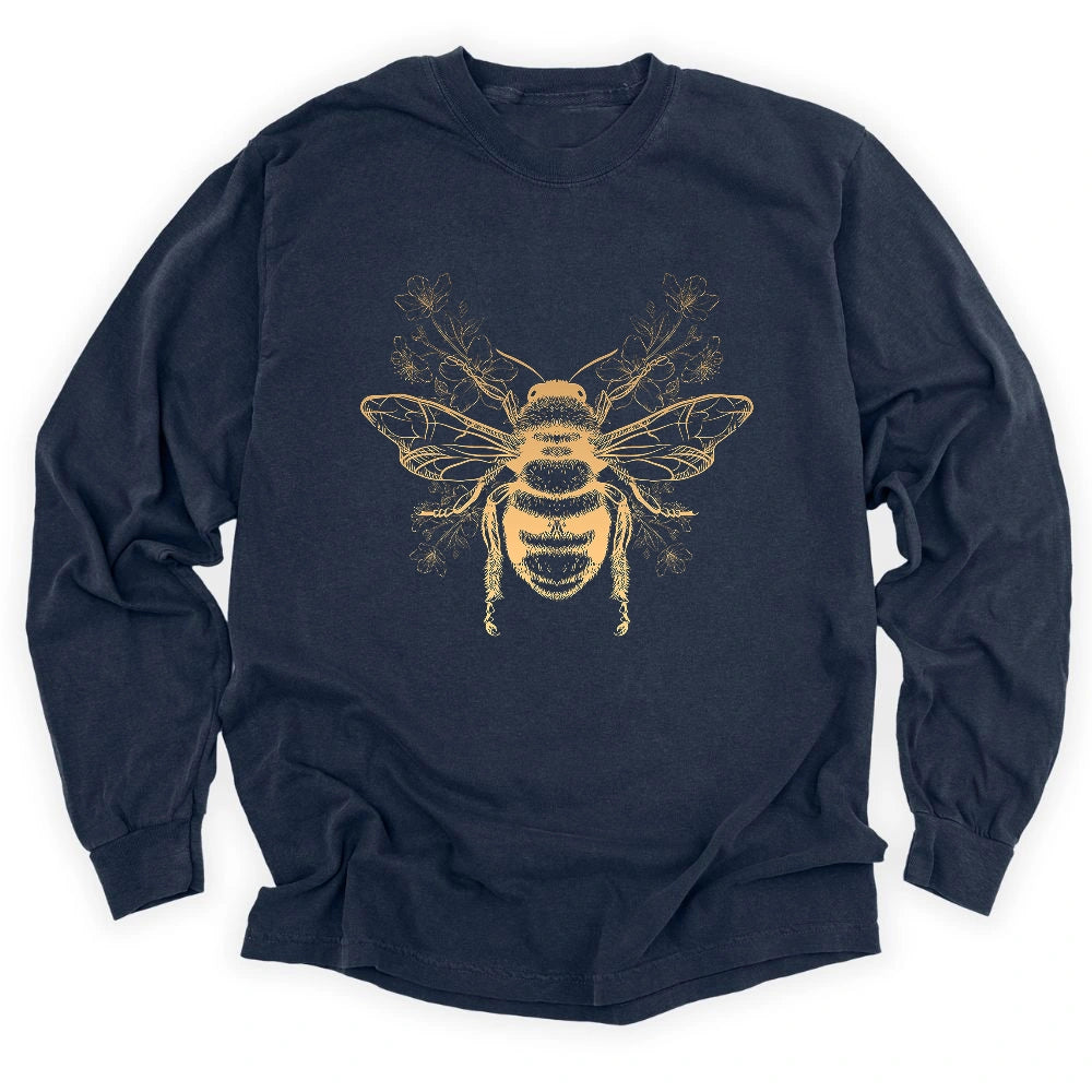 Bee Flower Long Sleeve T-shirt