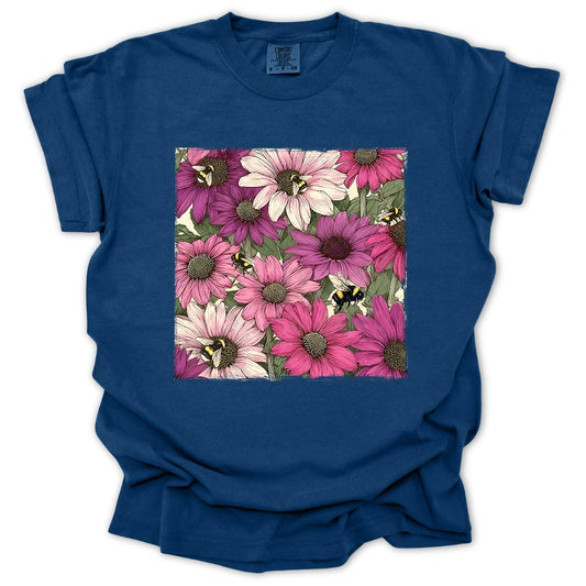 Bees in Coneflowers T-Shirt