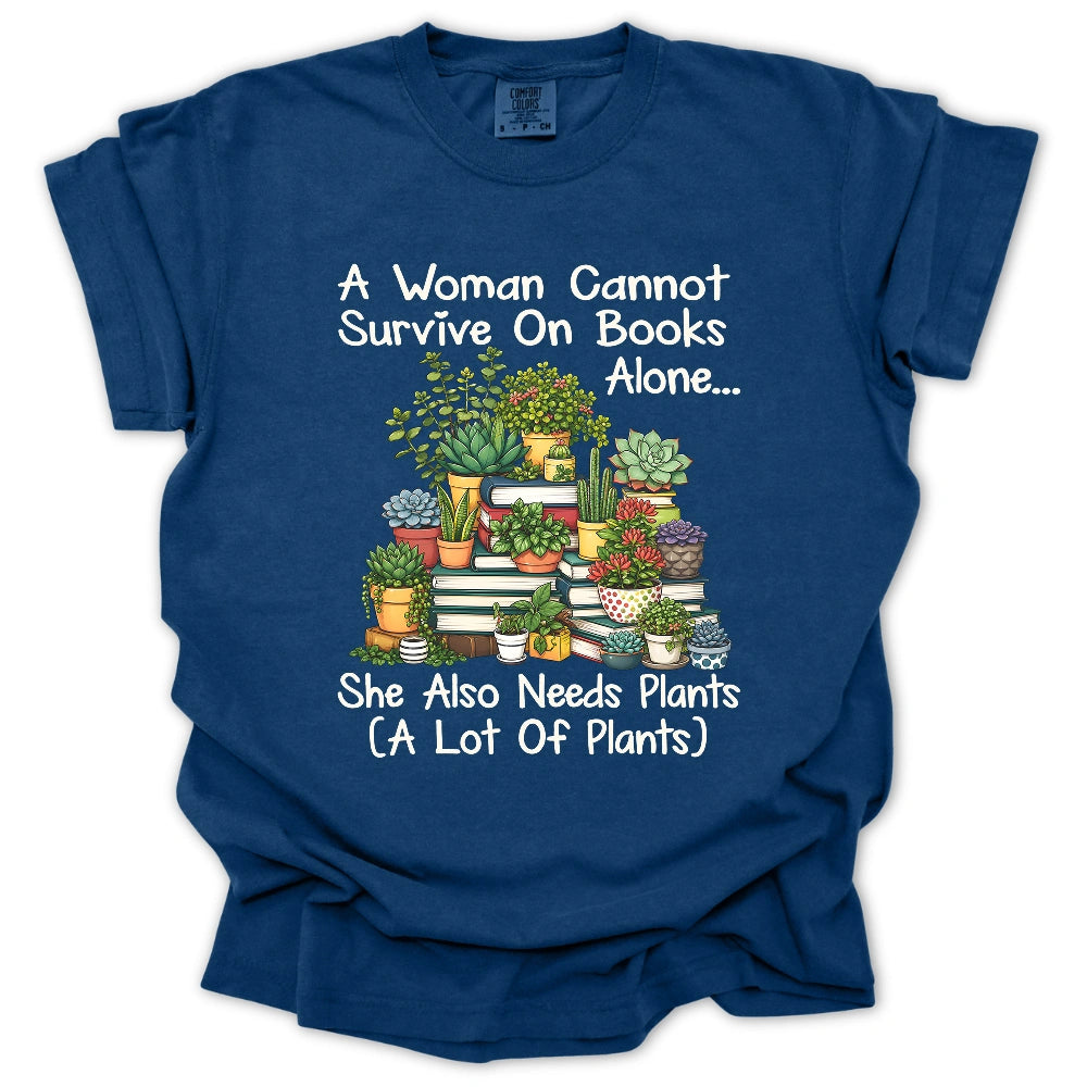 Books & Plants Lover T-shirt