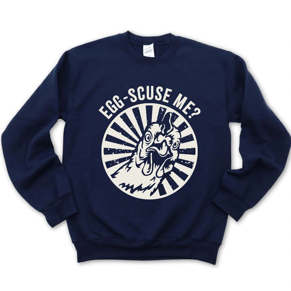 Egg-scuse Me Sweatshirt