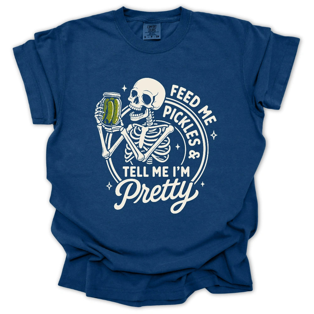 Feed Me Pickles Skeleton T-shirt