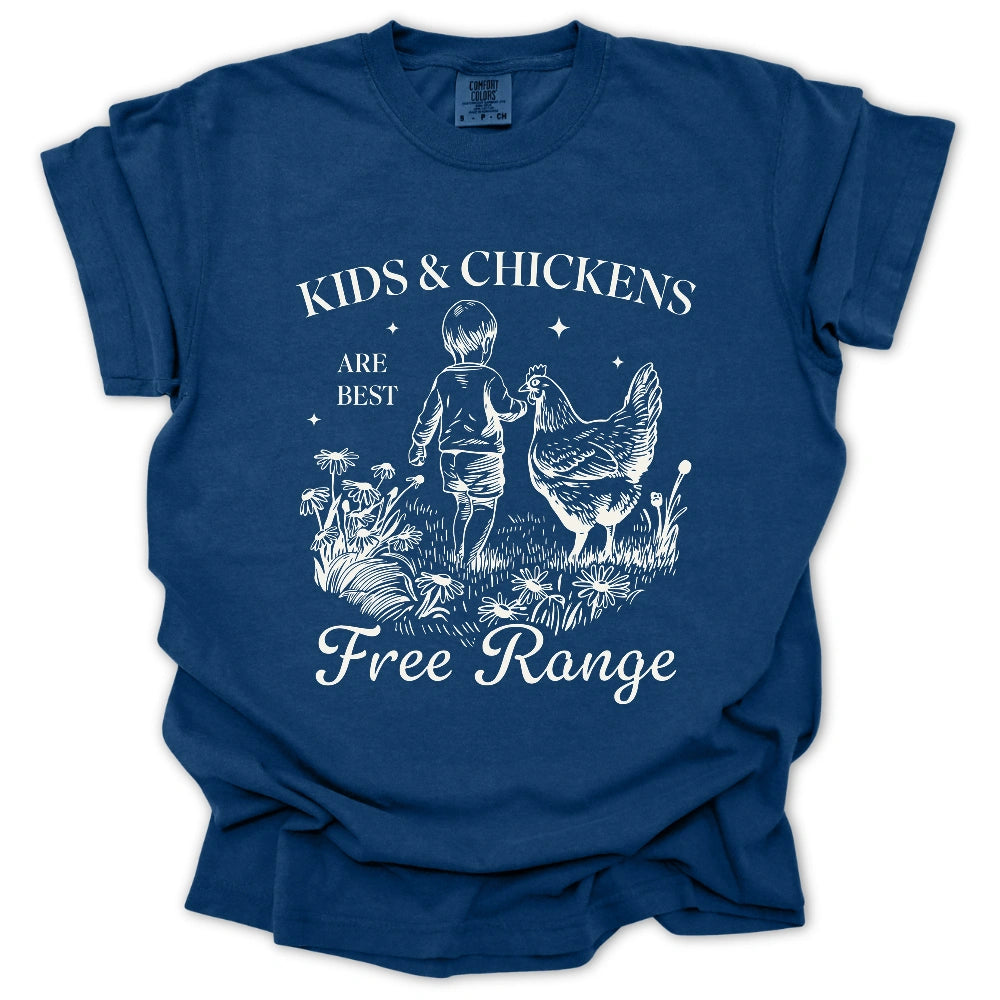 Free Range Kids & Chickens T-Shirt