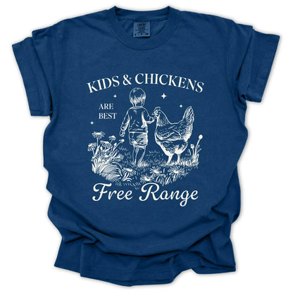 Free Range Kids & Chickens T-Shirt