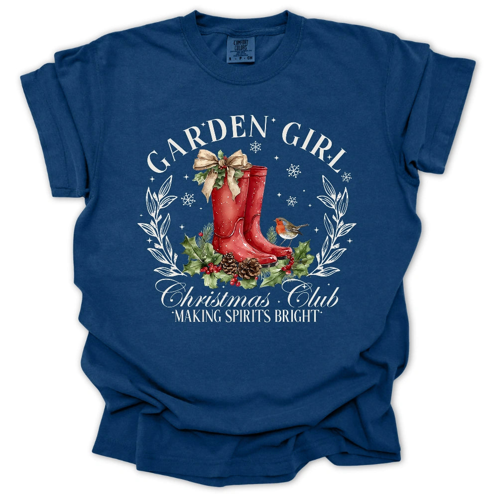 Garden Girl Christmas Club T-Shirt