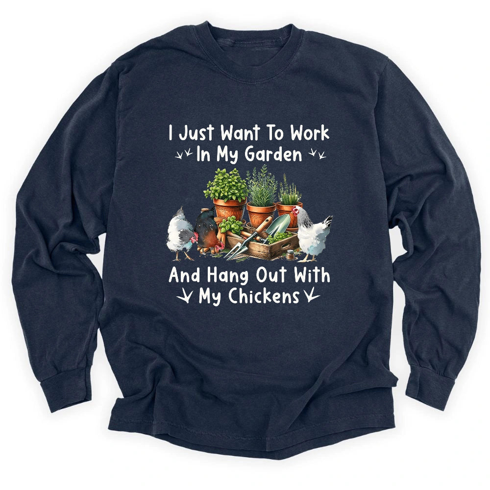 Garden & Chickens Long Sleeve T-shirt
