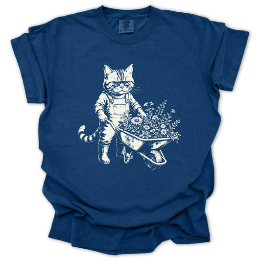 Grumpy Wheelbarrow Cat T-shirt