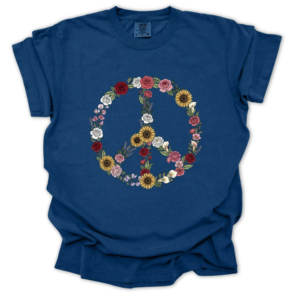 Peace Love Flowers T-shirt