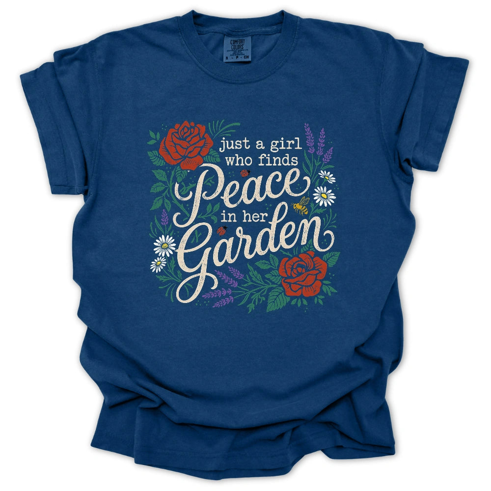 Peaceful Garden Girl T-shirt