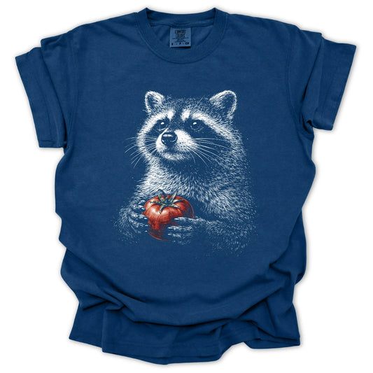 Raccoon & Tomato T-shirt