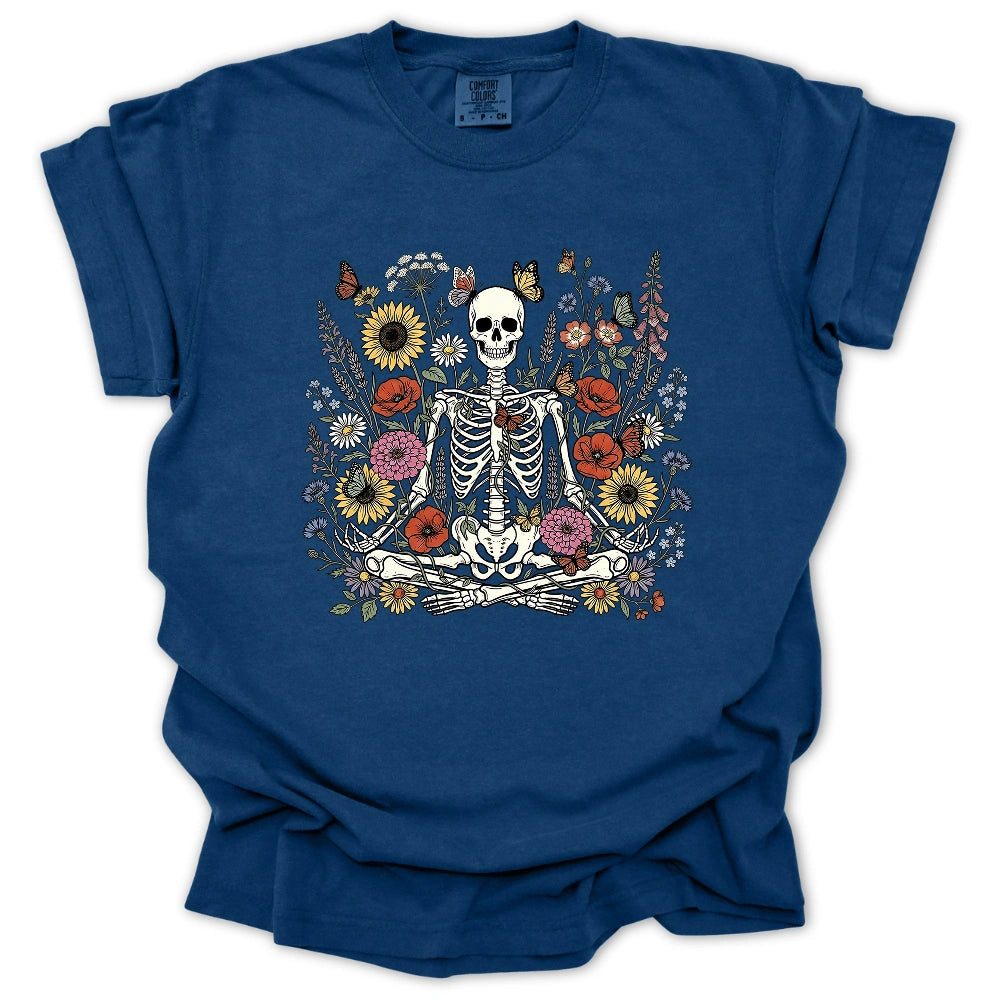Skeleton in Bloom T-shirt