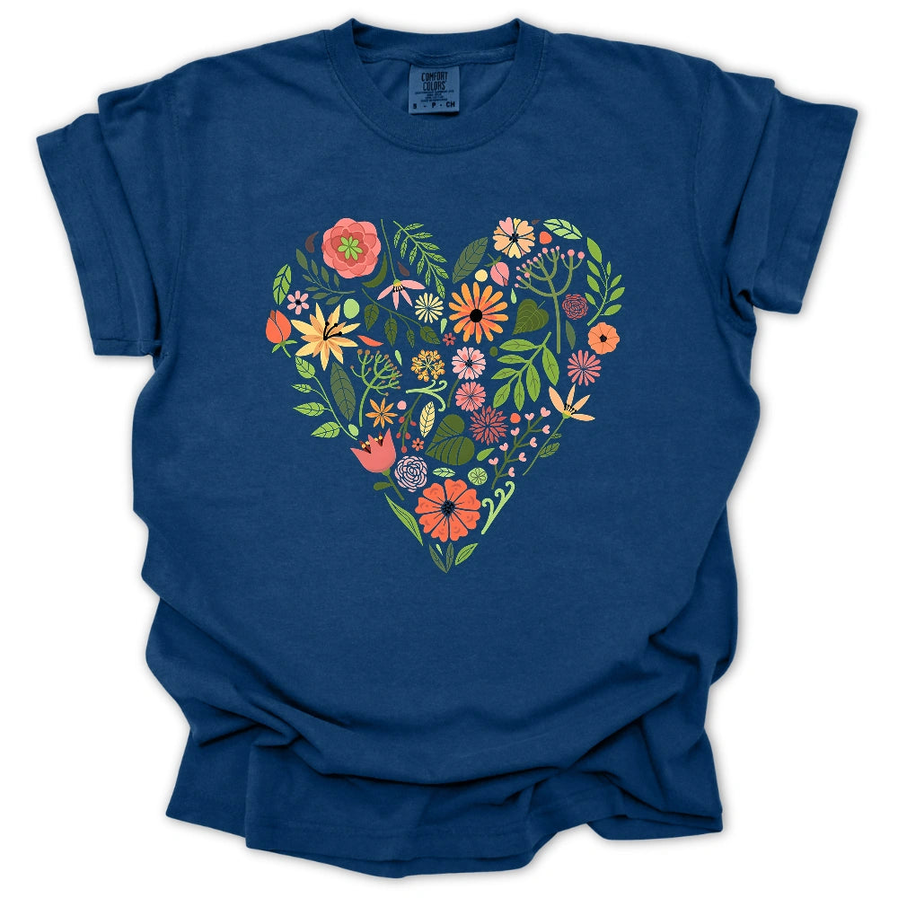 Wildflowers Heart T-shirt
