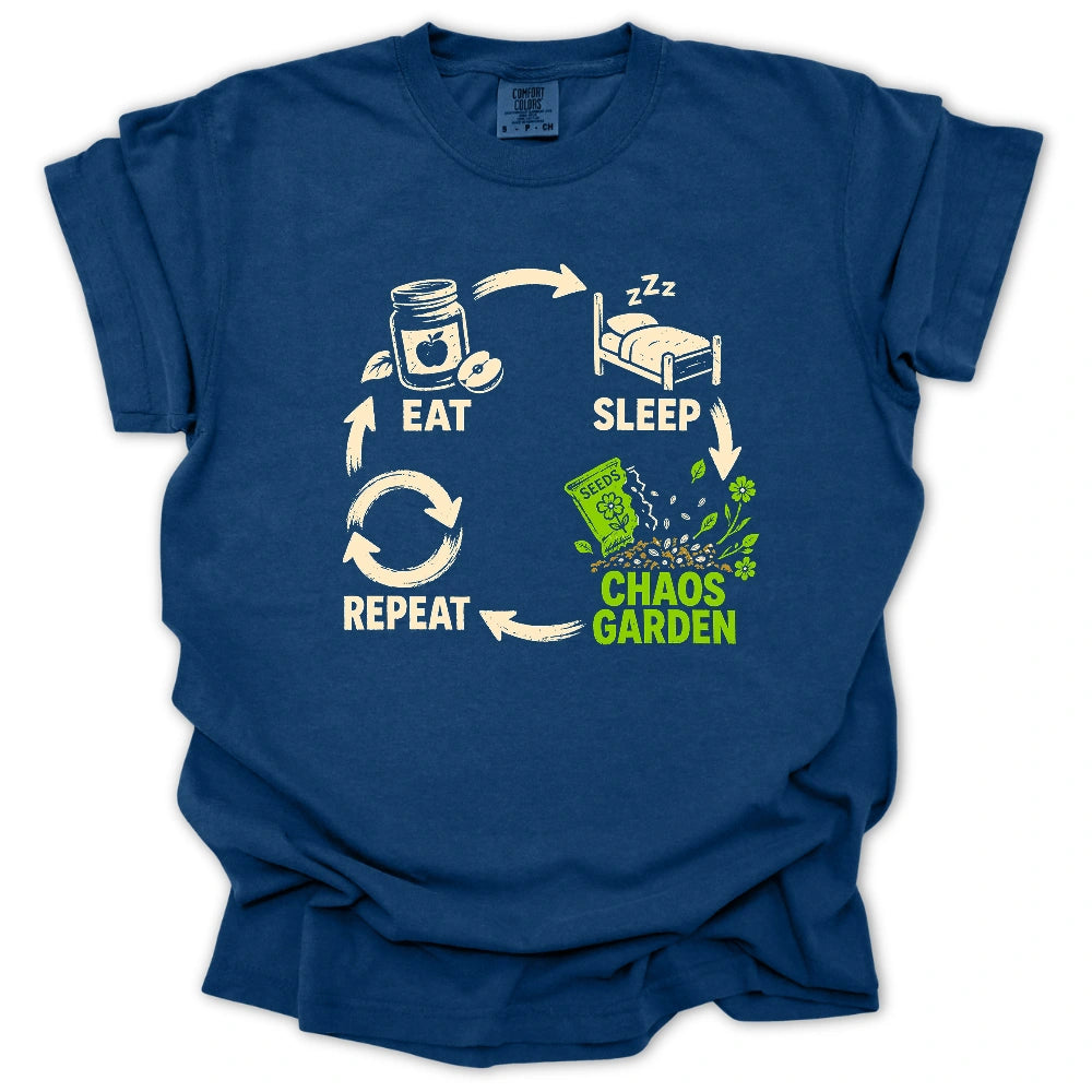 Eat, Sleep, Chaos Garden, Repeat T-shirt