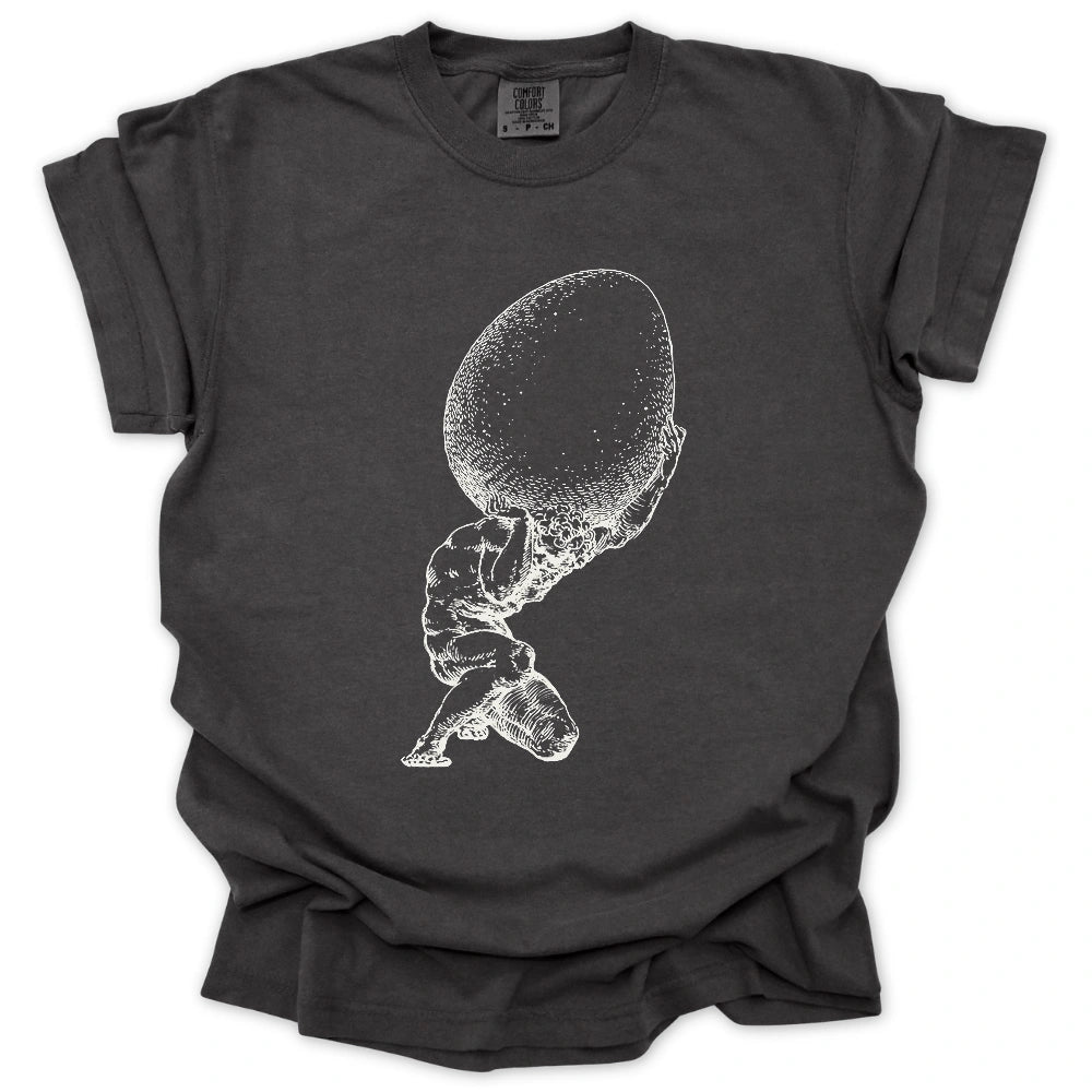 Atlas Holding The Egg T-Shirt