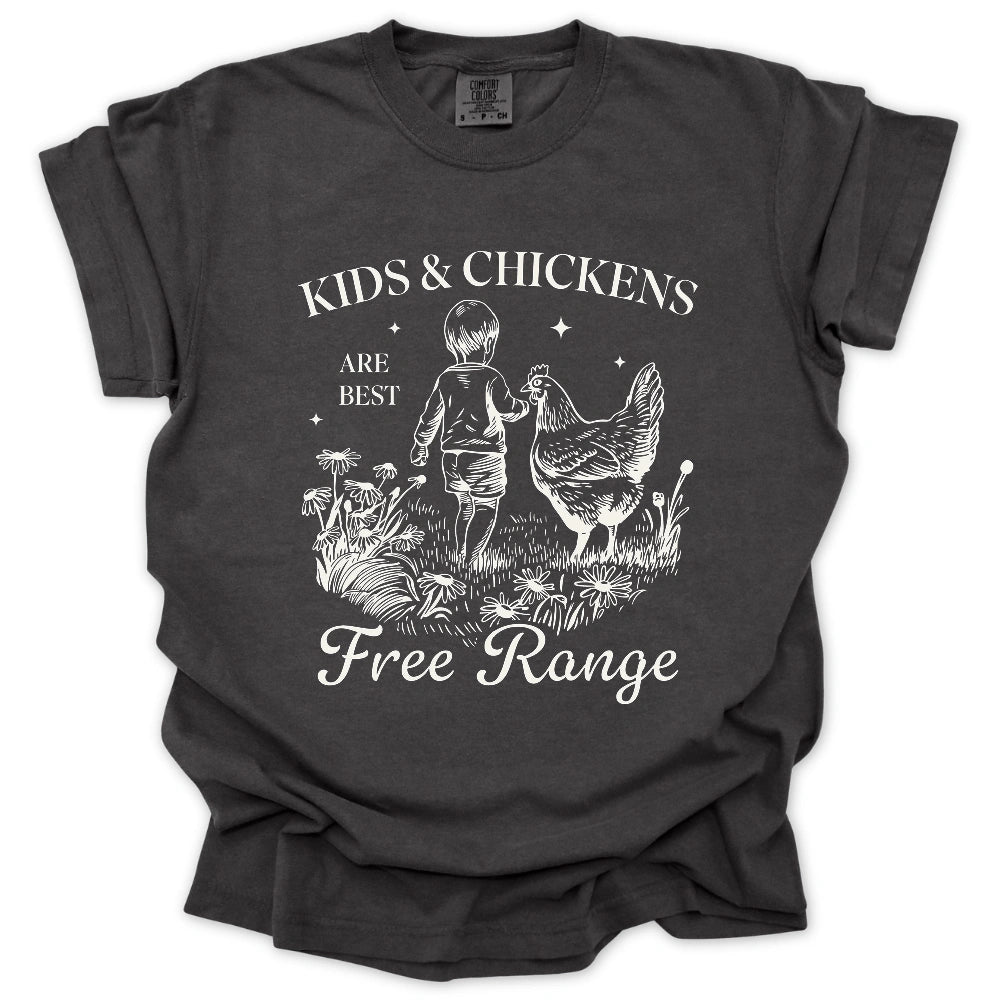 Free Range Kids & Chickens T-Shirt