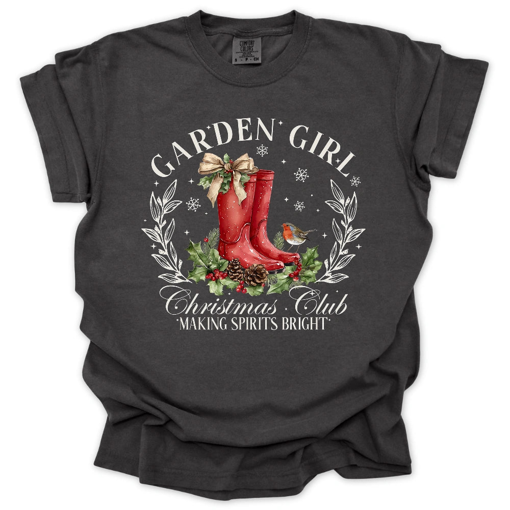 Garden Girl Christmas Club T-Shirt