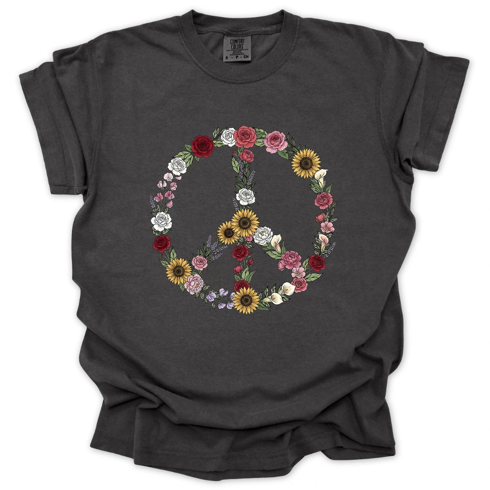 Peace Love Flowers T-shirt