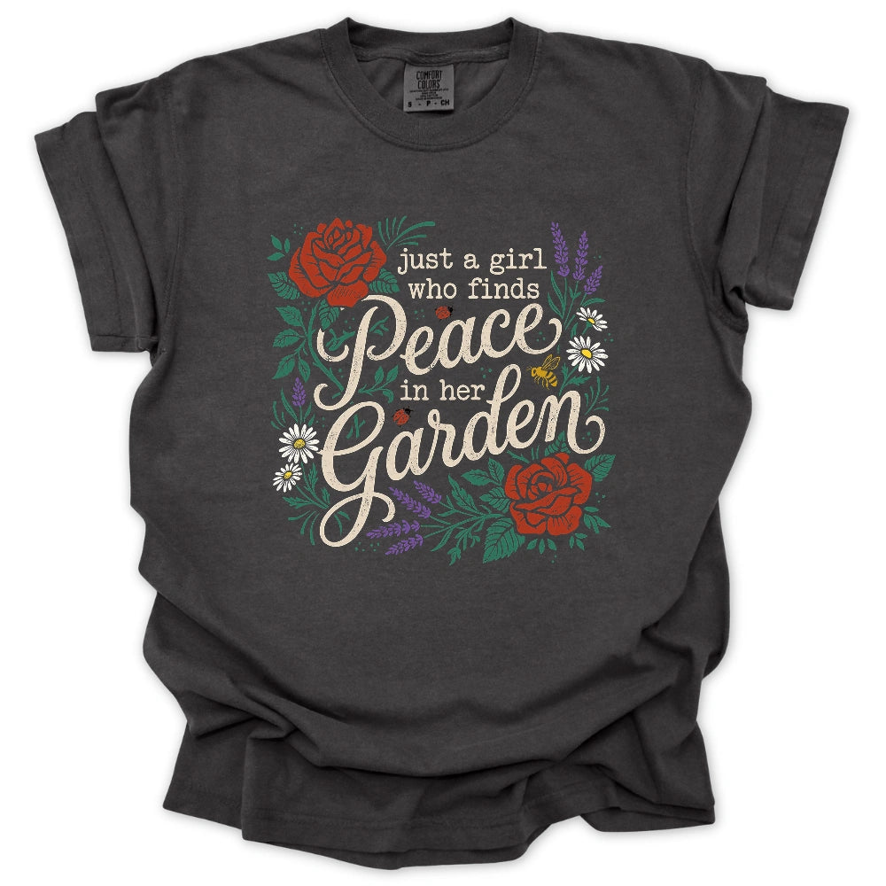 Peaceful Garden Girl T-shirt