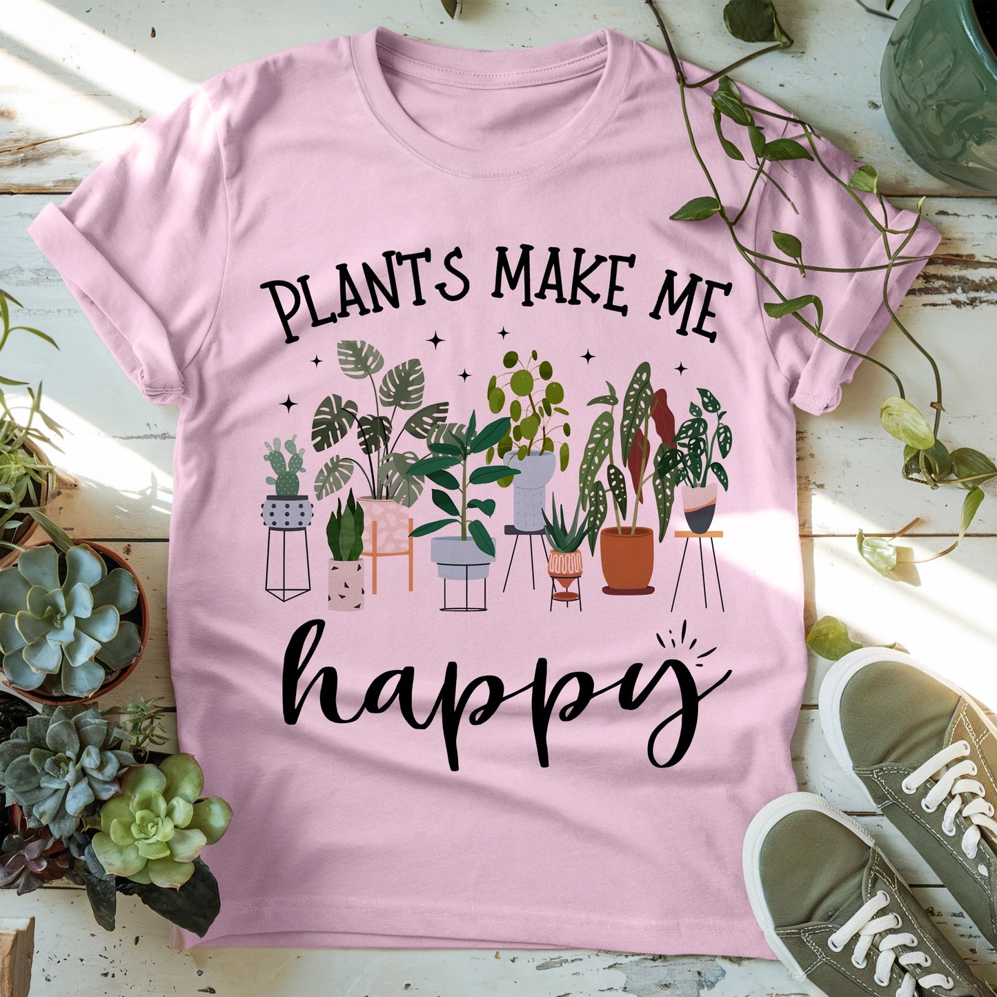 Plants Make Me Happy T-Shirt