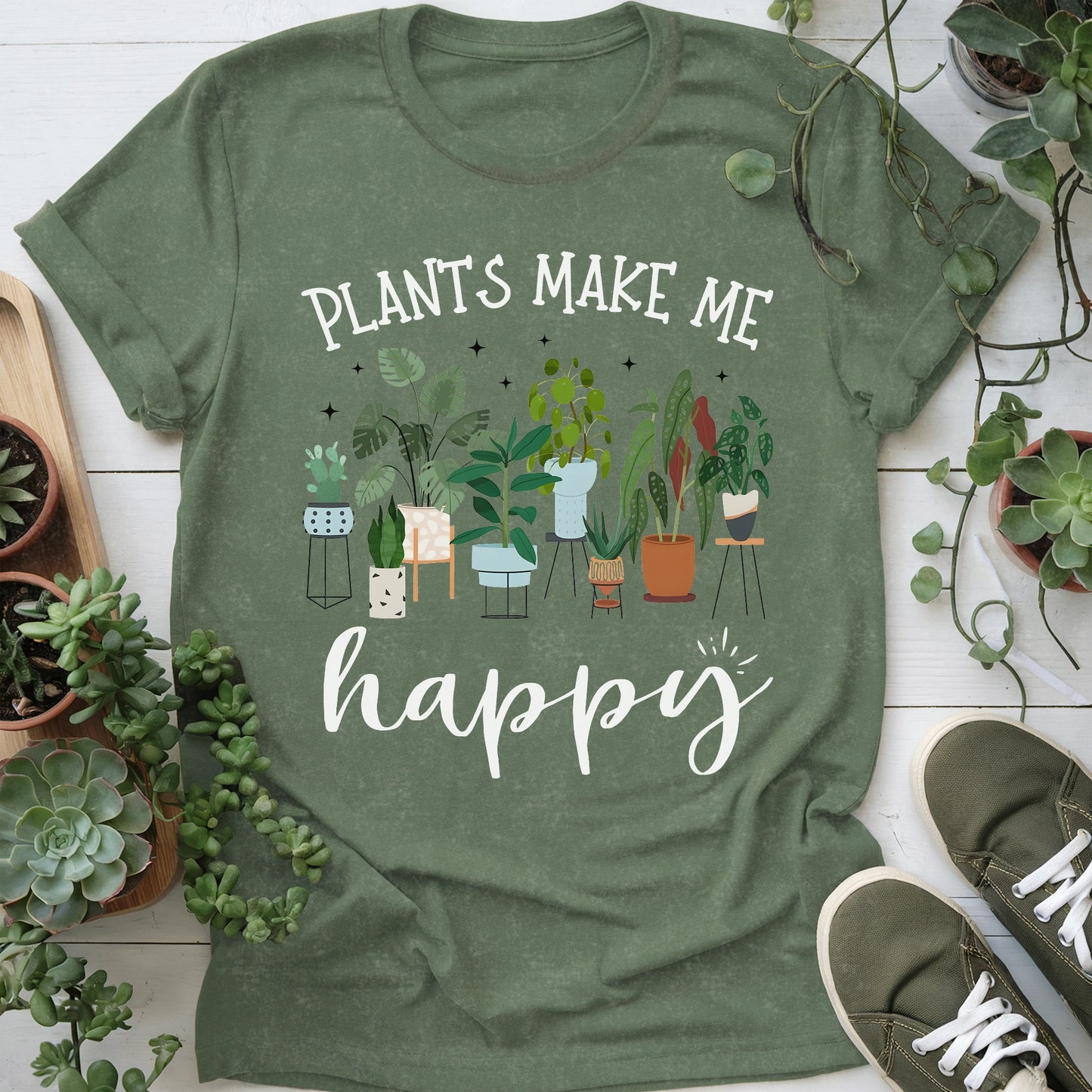 Plants Make Me Happy T-Shirt