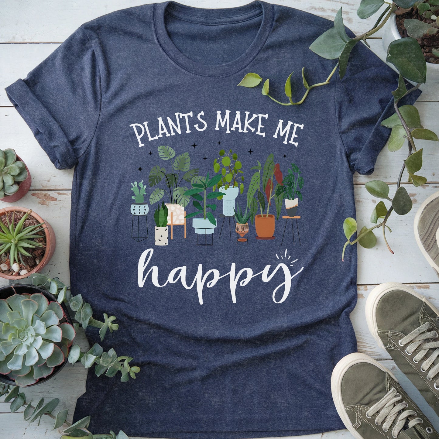 Plants Make Me Happy T-Shirt
