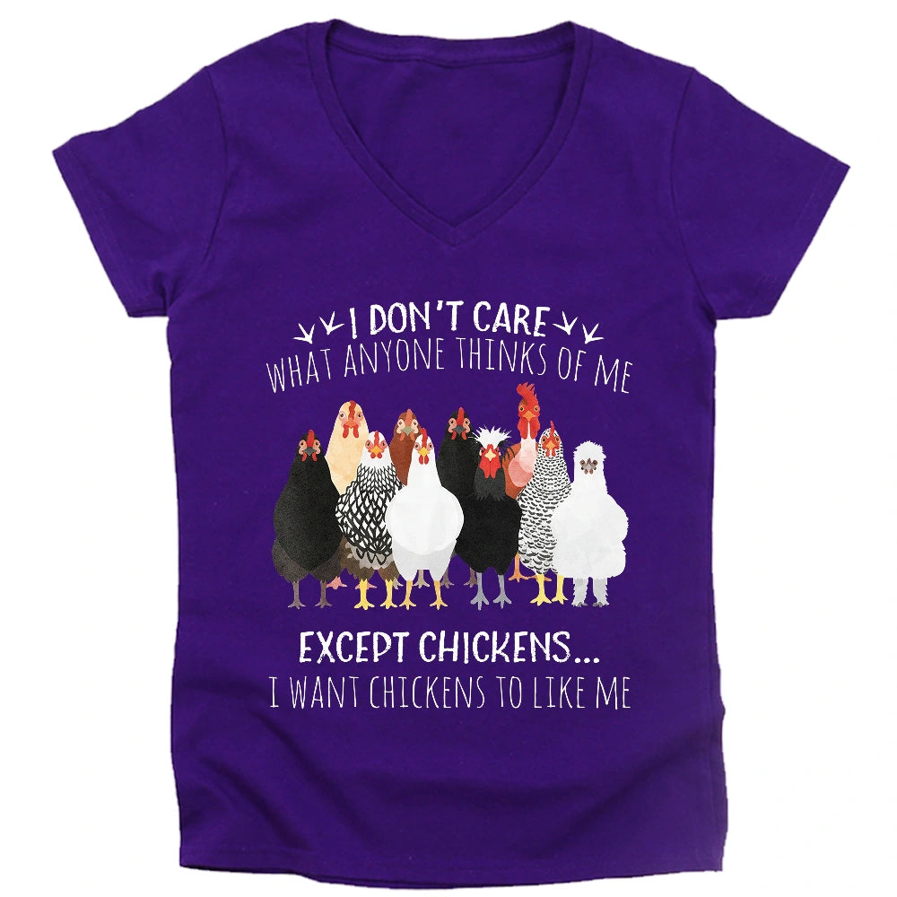 Chicken Approval Lady V-neck