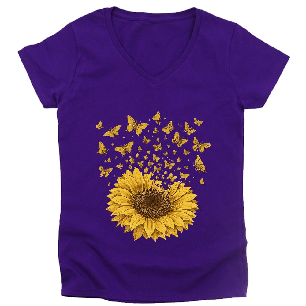Sunflower Magic Lady V-neck