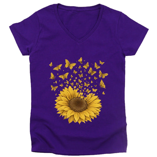 Sunflower Magic Lady V-neck