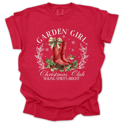 Garden Girl Christmas Club T-Shirt