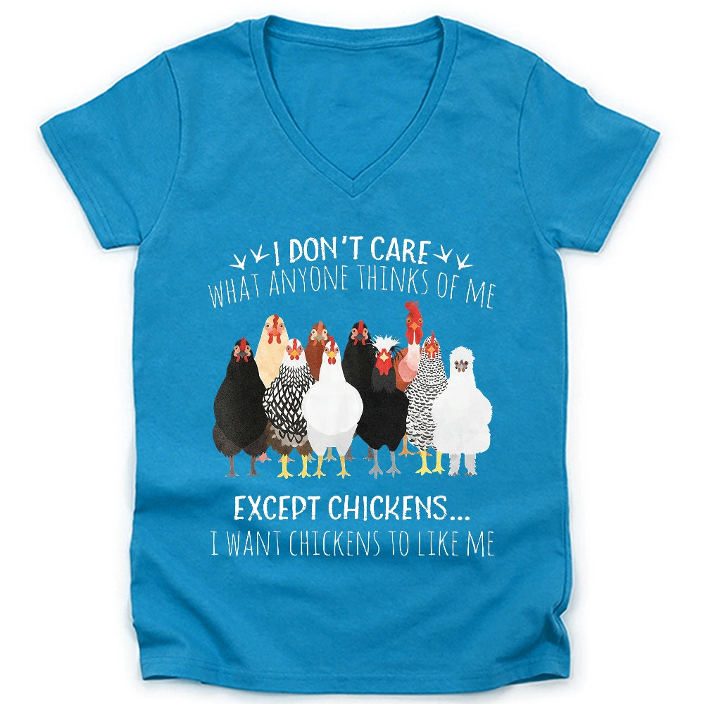 Chicken Approval Lady V-neck