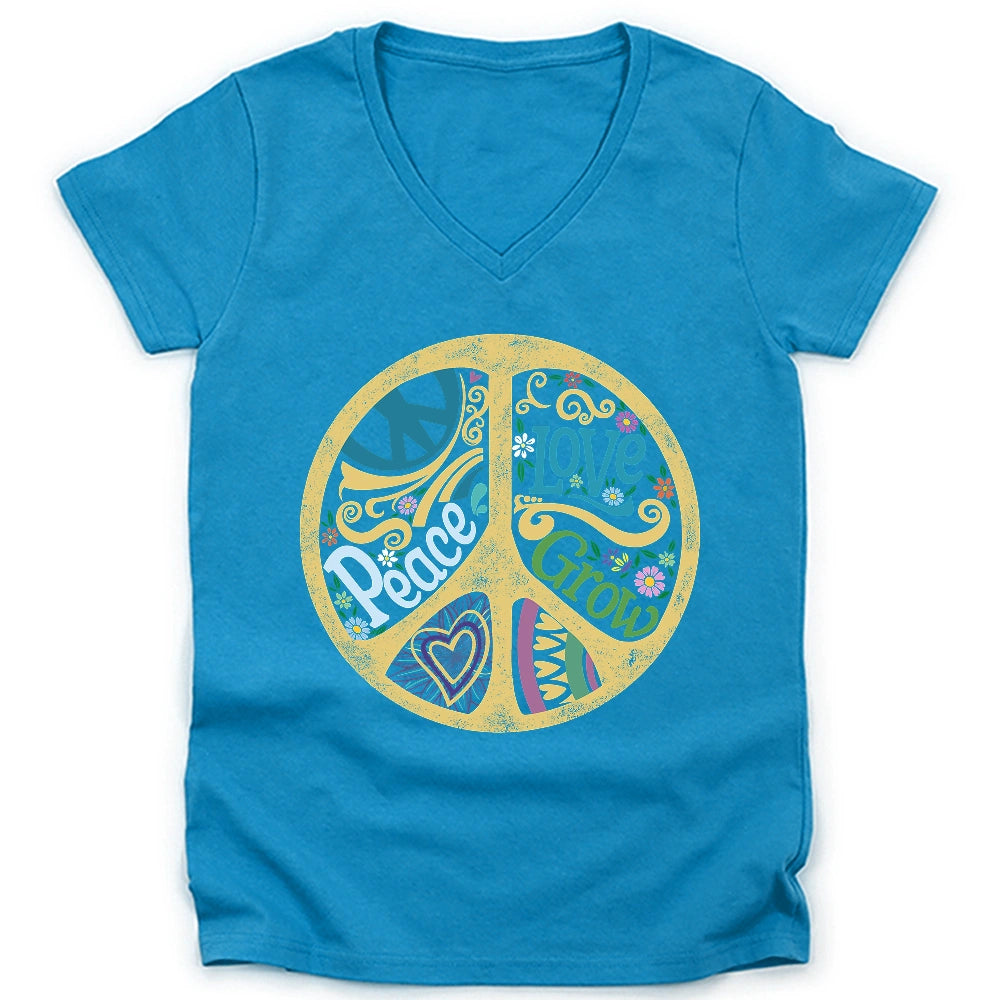 Grow Your Peace Lady V-neck