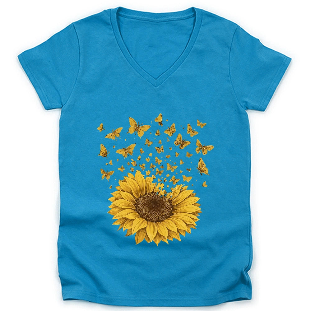 Sunflower Magic Lady V-neck