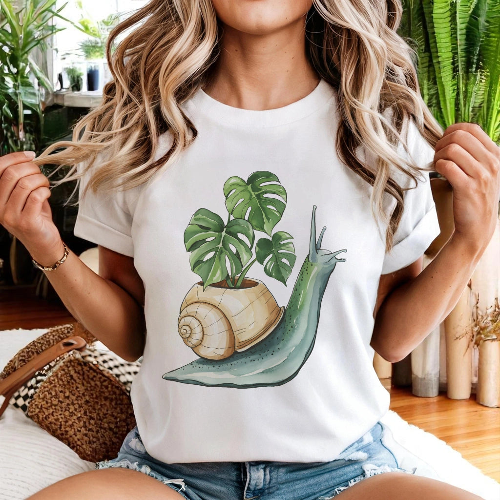 Snail Monstera T-Shirt