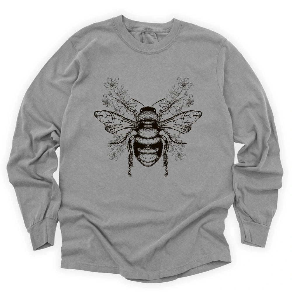 Bee Flower Long Sleeve T-shirt