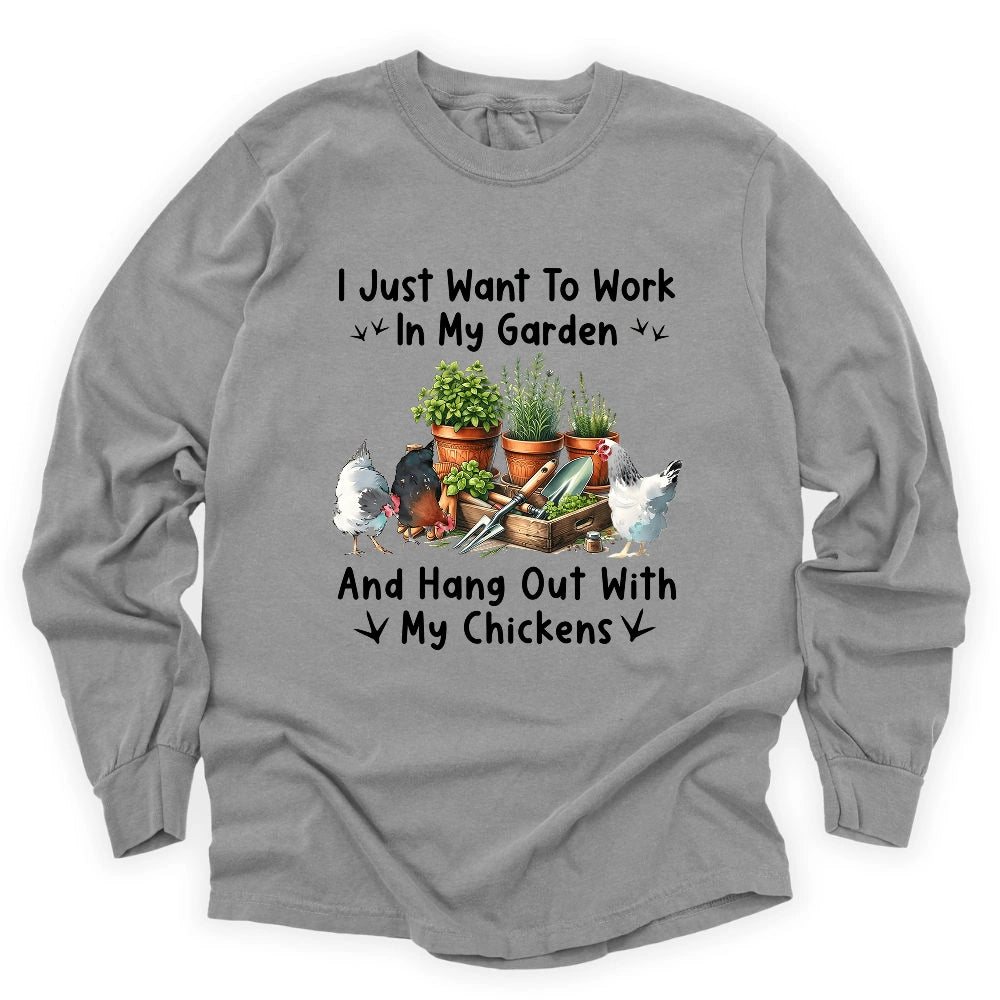 Garden & Chickens Long Sleeve T-shirt