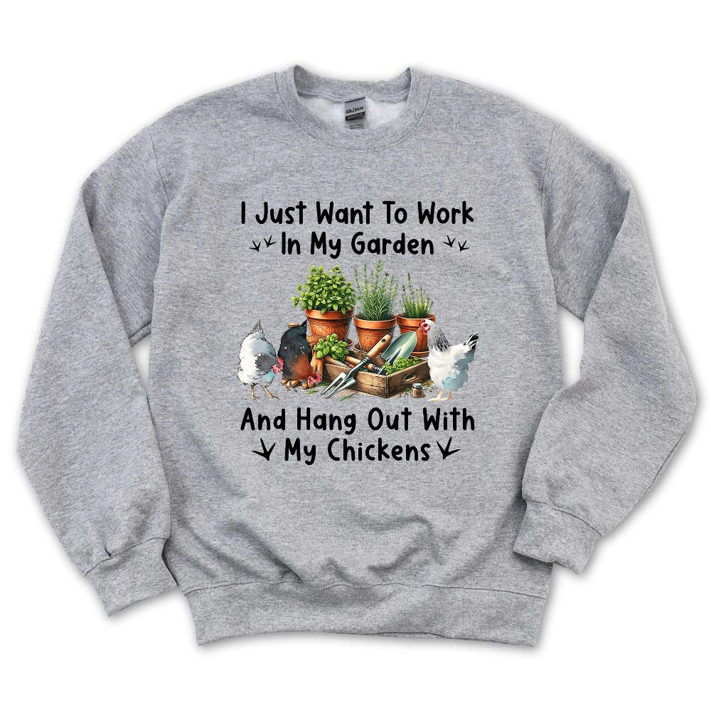 Garden & Chickens Sweatshirt