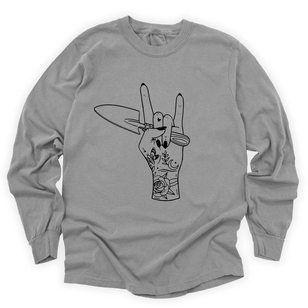 Gardening Rock Long Sleeve T-shirt