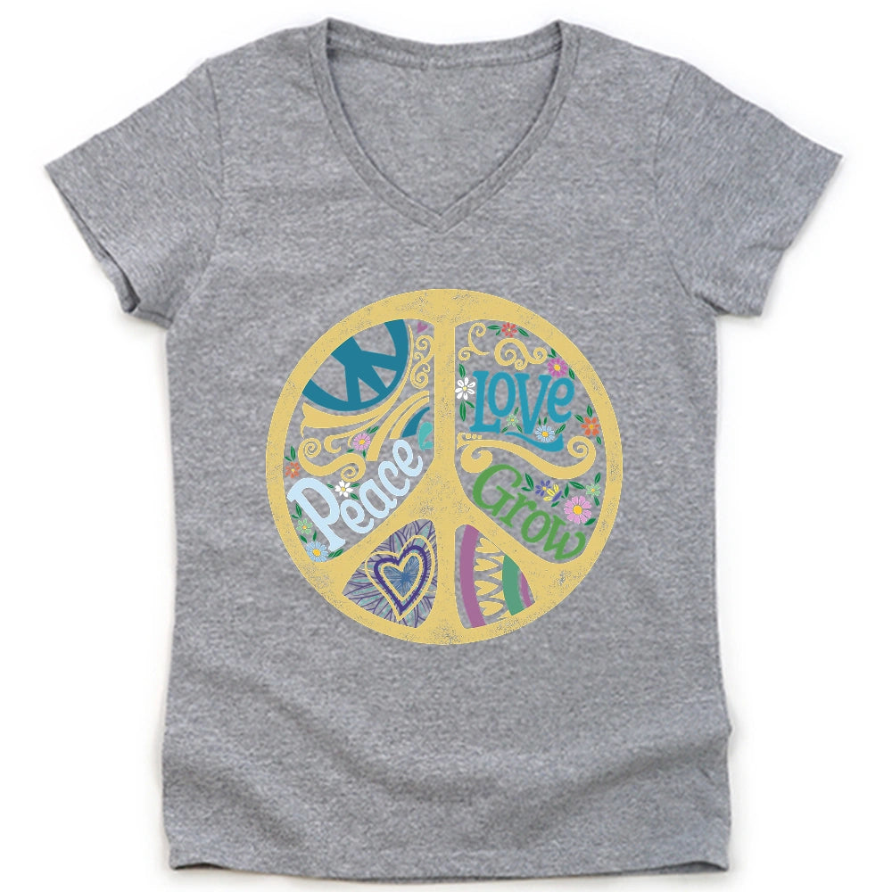 Grow Your Peace Lady V-neck