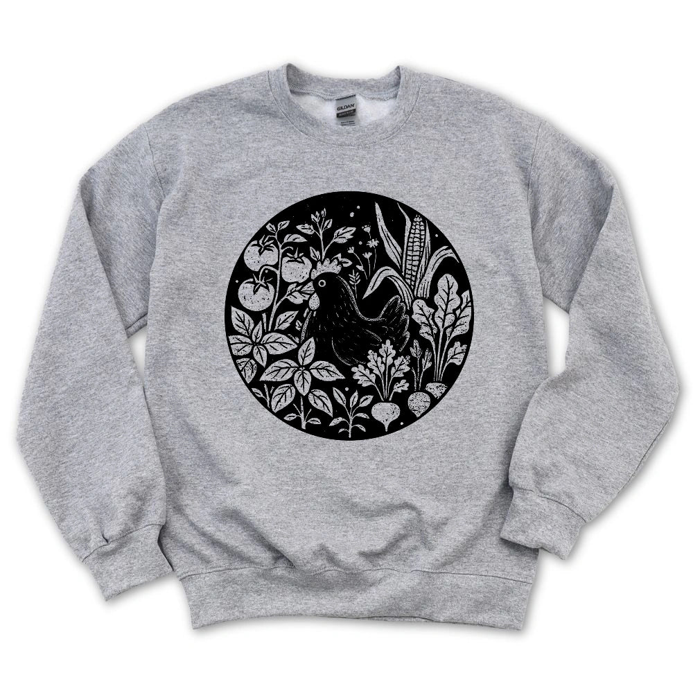 Hens and Vegetables Sweatshirt