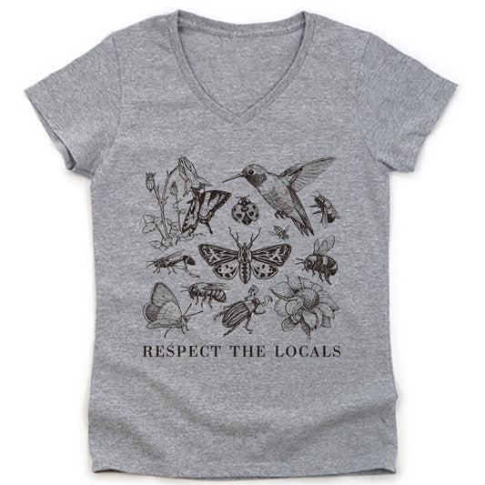 Respect The Locals Lady V-neck