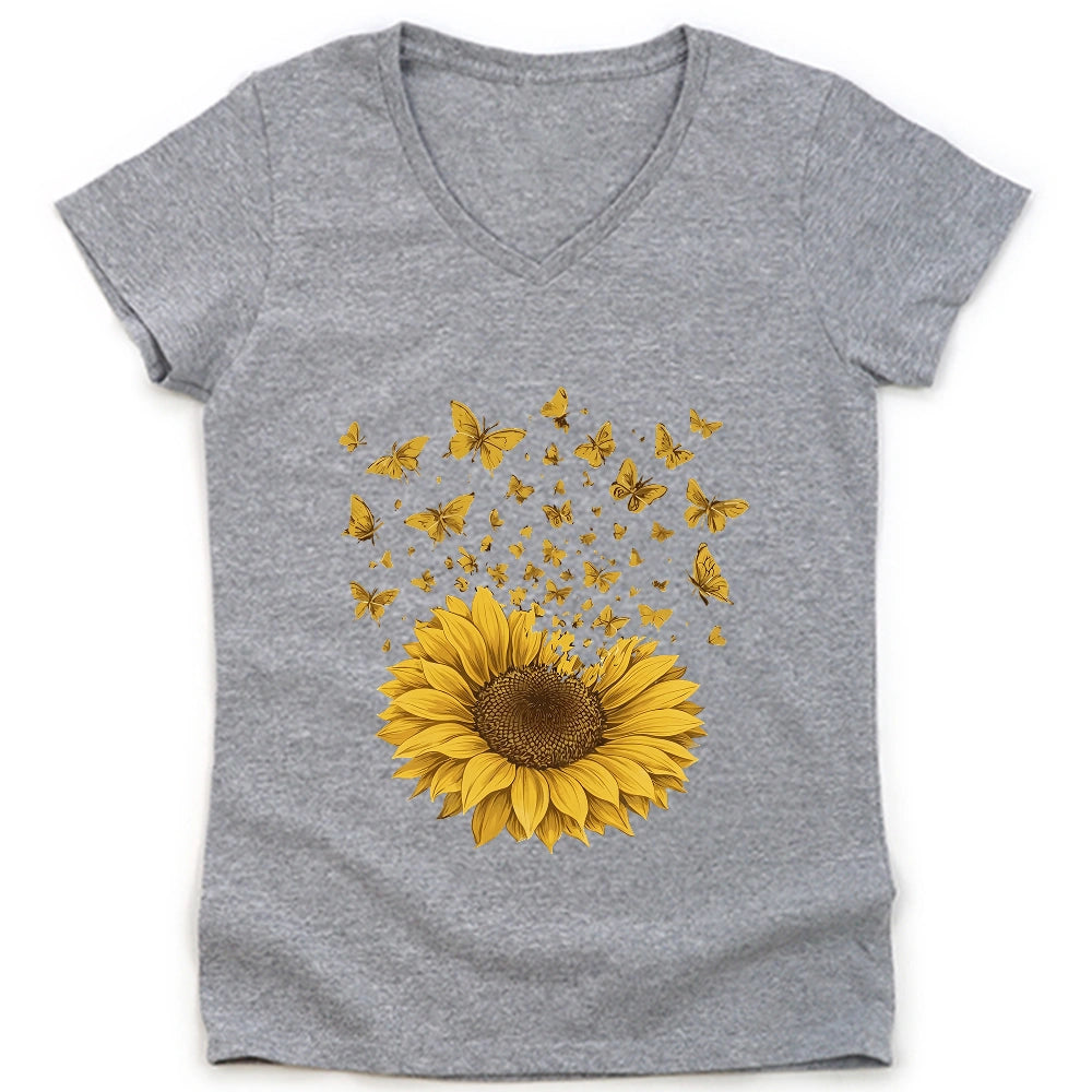 Sunflower Magic Lady V-neck