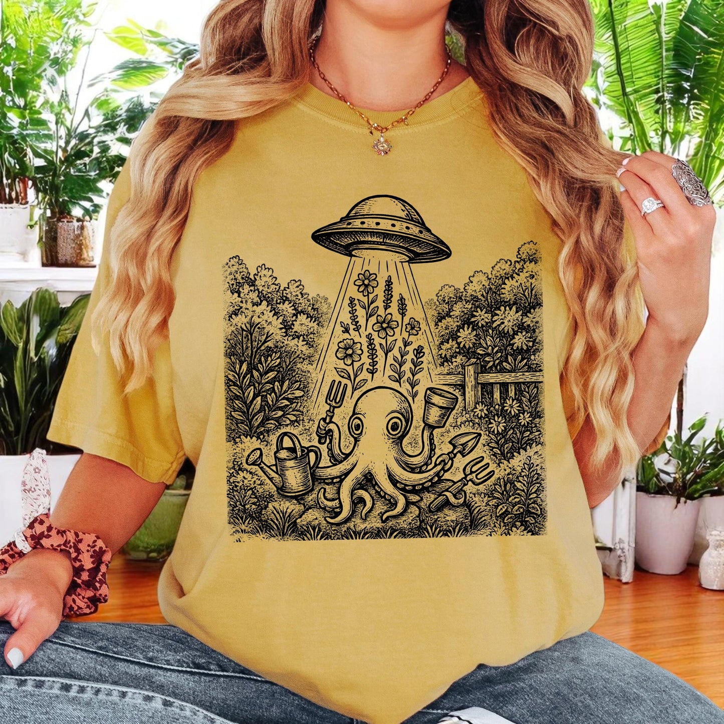UFO Octopus Garden T-Shirt