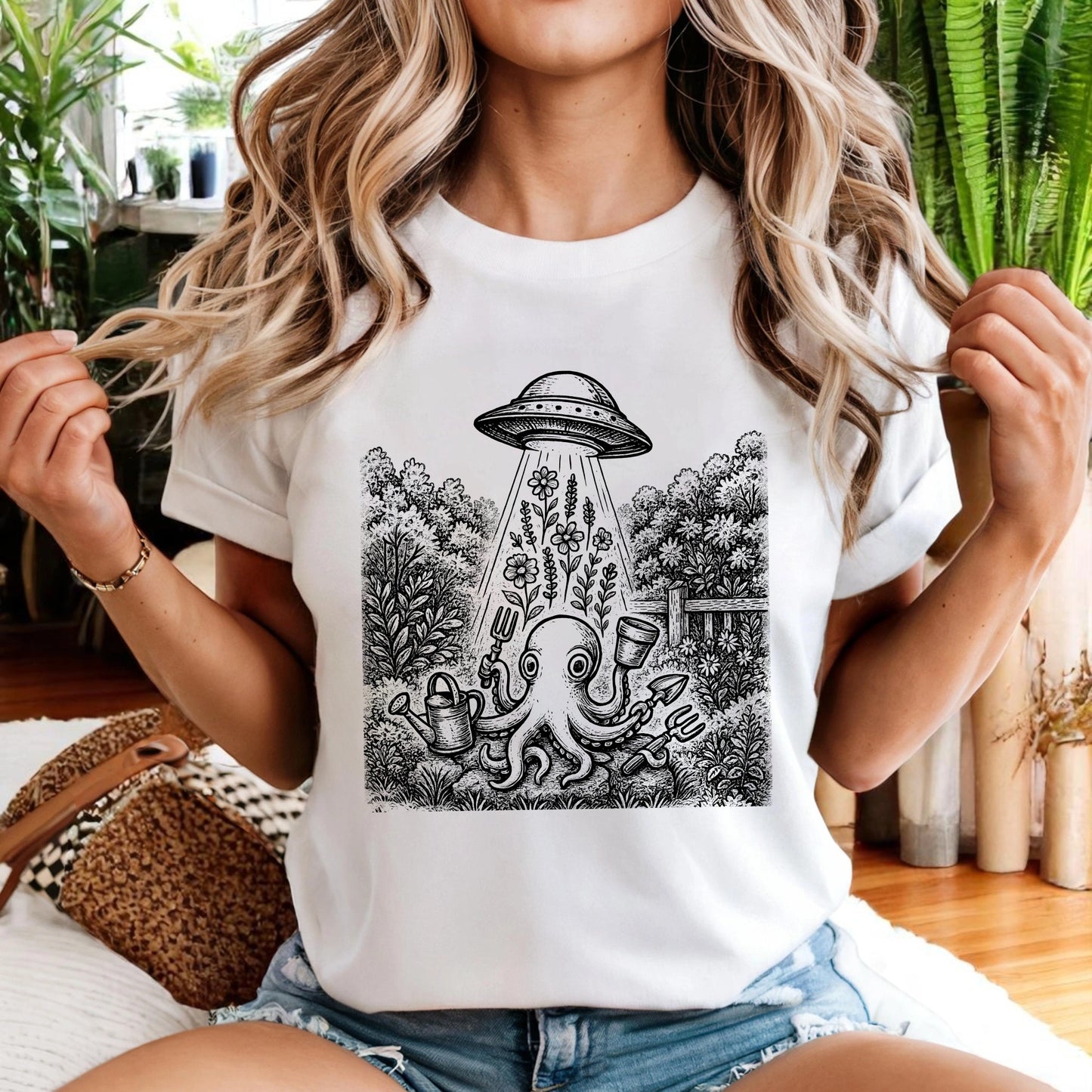 UFO Octopus Garden T-Shirt
