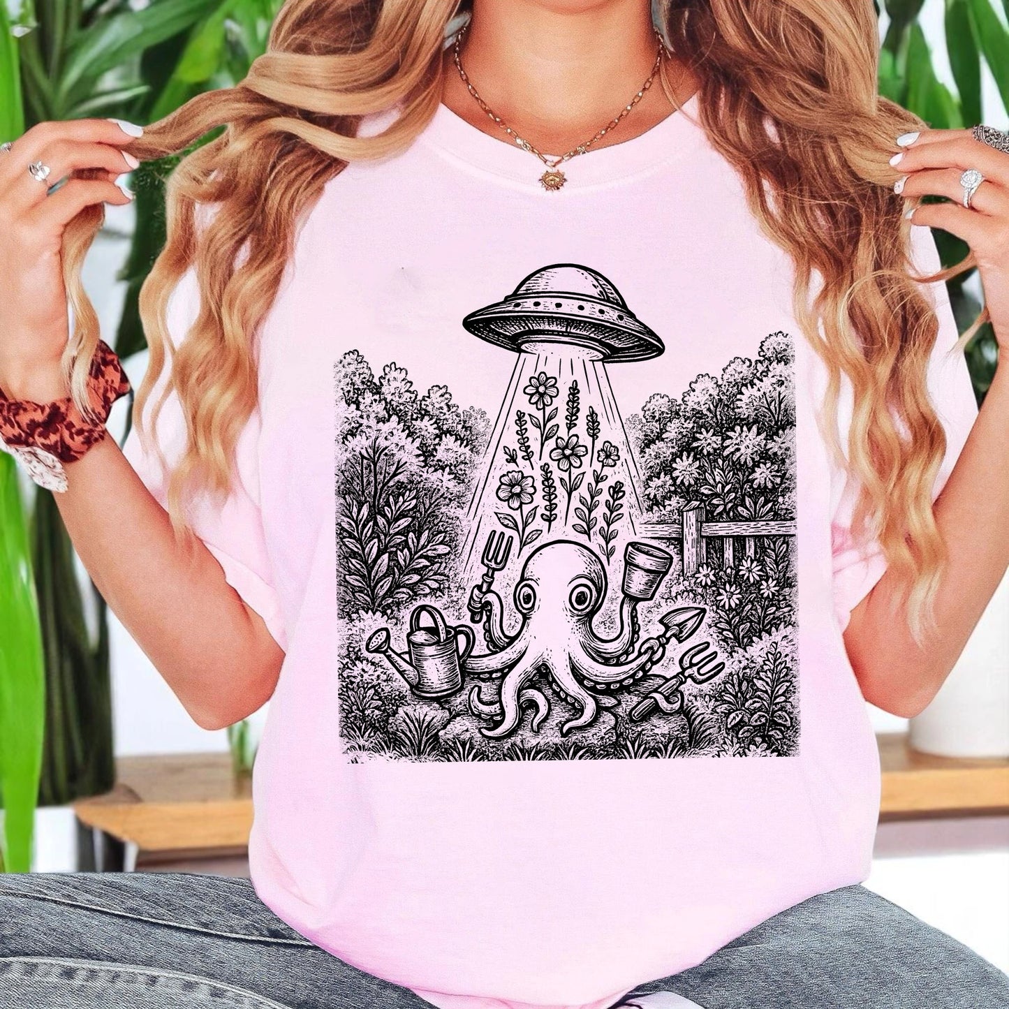 UFO Octopus Garden T-Shirt