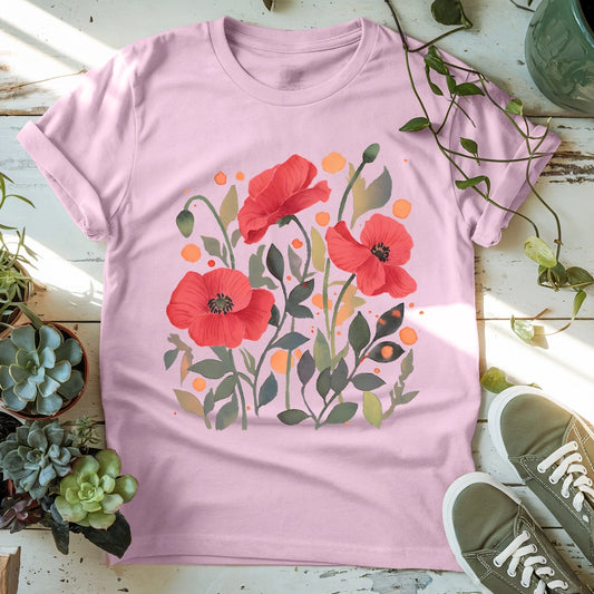 Watercolor Poppies T-shirt