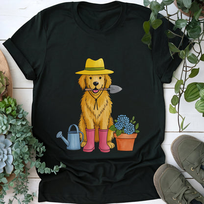 Golden Retriever Gardener T-shirt