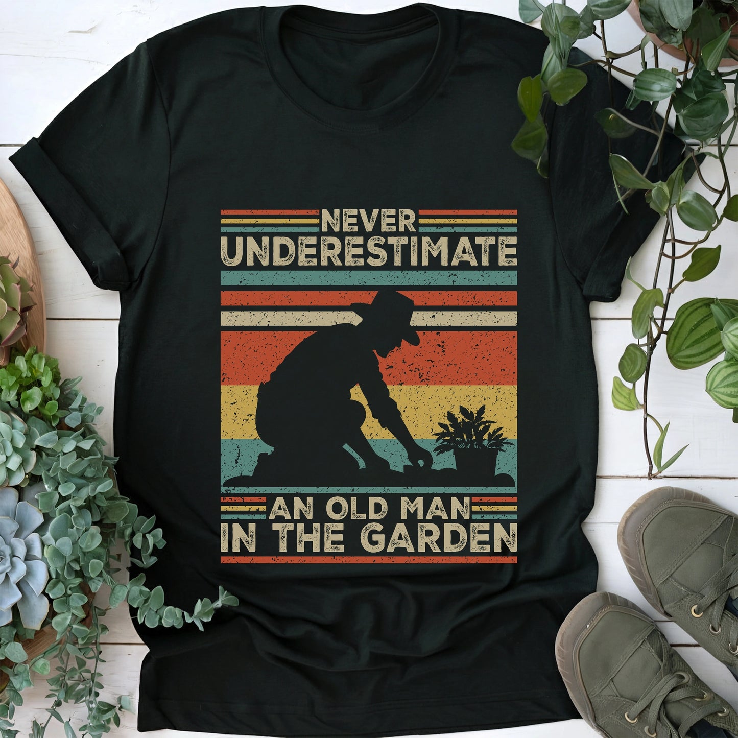 Old Man In The Garden T-Shirt