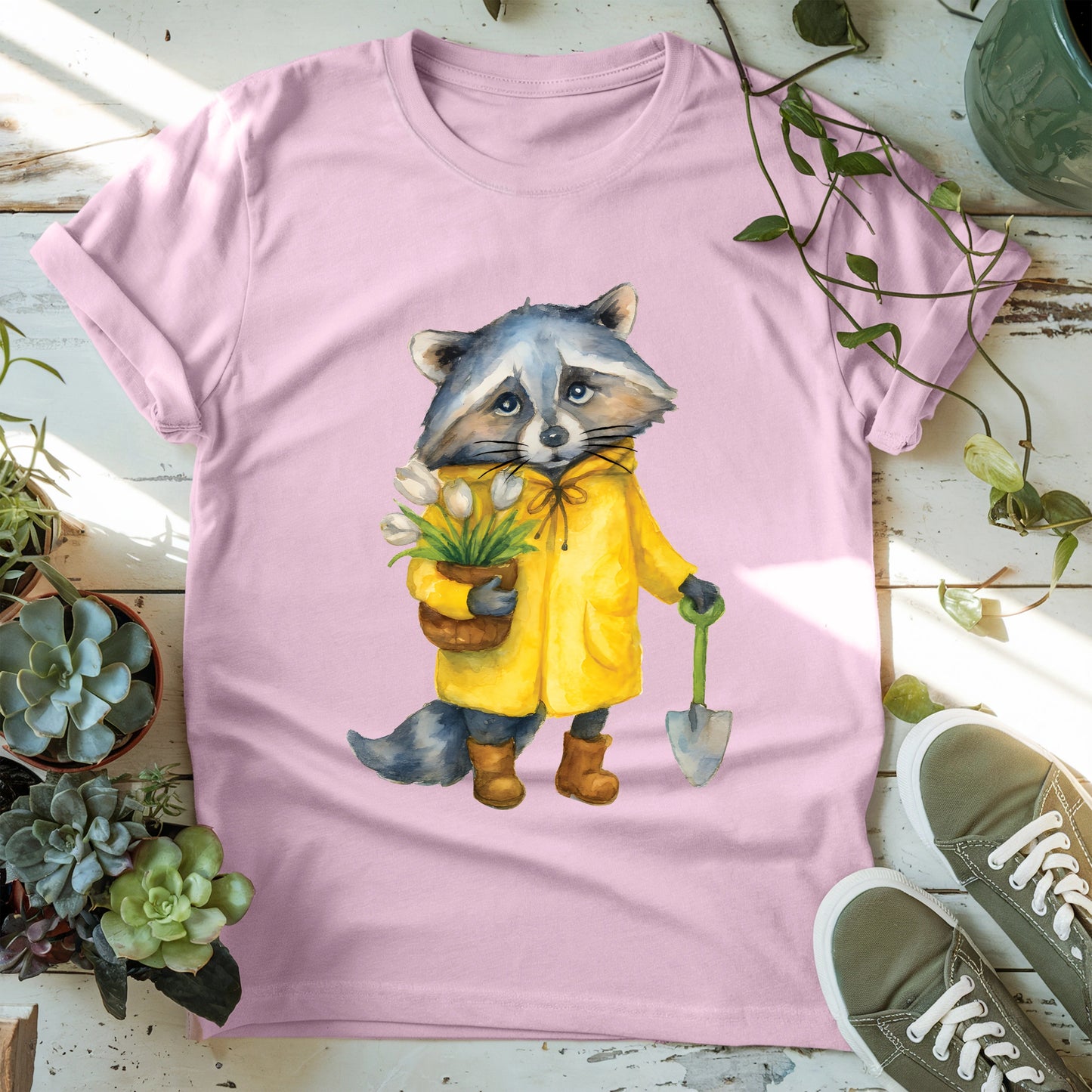 Raccoon Gardener T-shirt