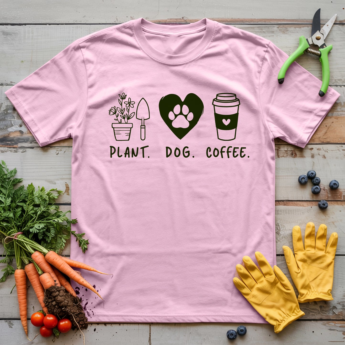 Plants Dog Coffee T-Shirt