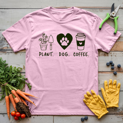 Plants Dog Coffee T-Shirt