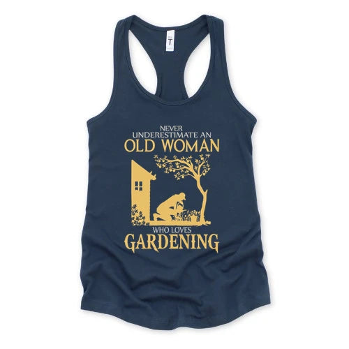 Never Underestimate An Old Woman Tank Top